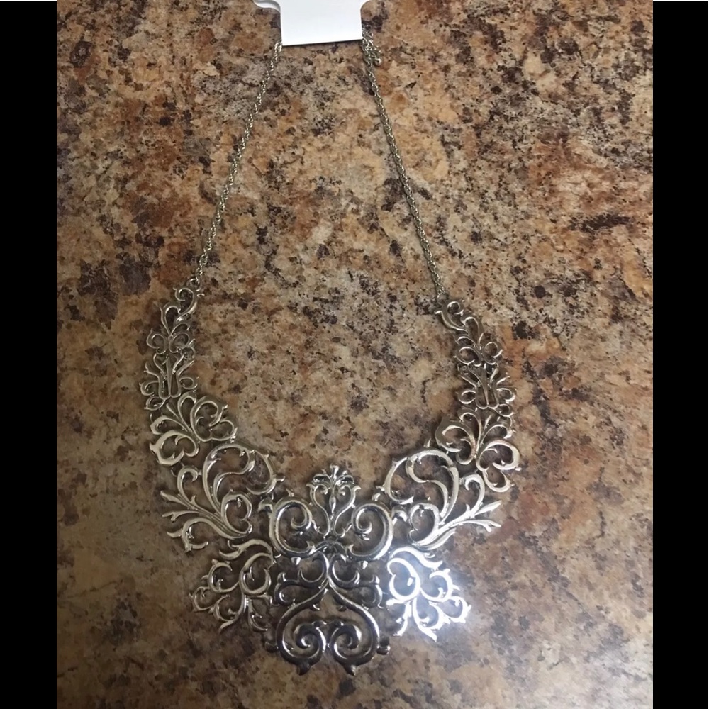 Statement Silver Necklace