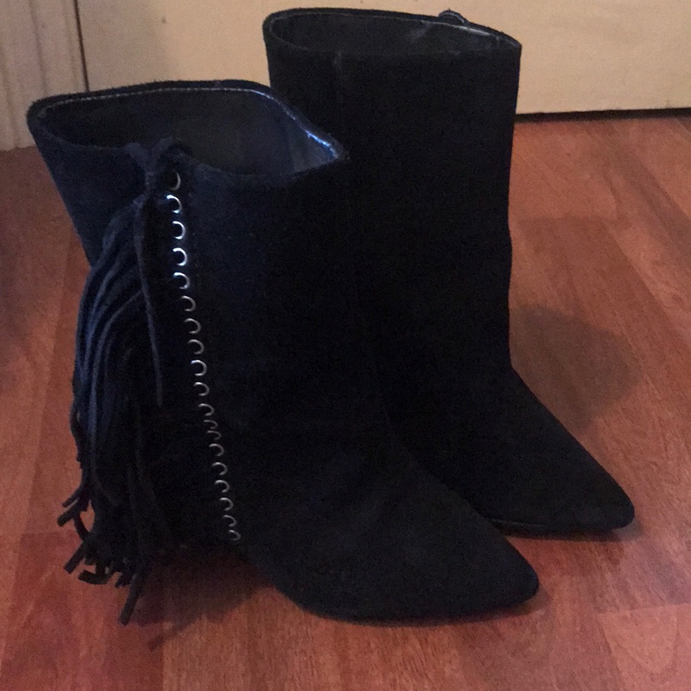 Bebe Fringe Booties
