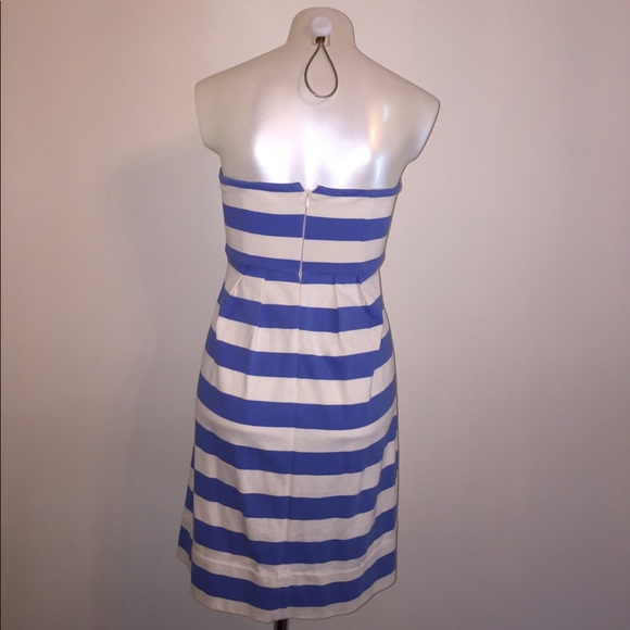 J. Crew Stripe Strapless Dress - size 4 - Picture 2 of 2