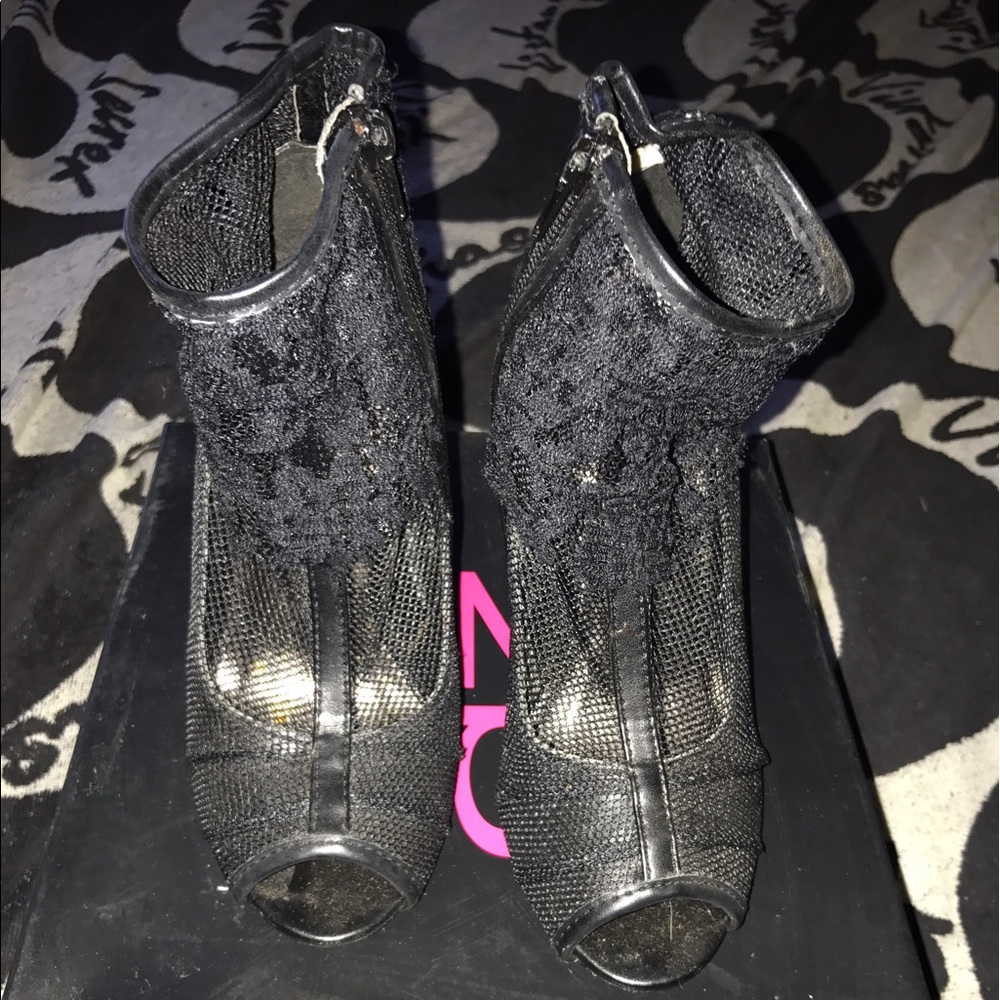 Bebe Lace Heels