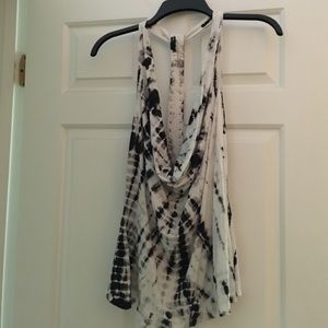 Boutique Tie Die Halter Top