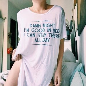 ✨NWT✨ Jac Vanek "Good in Bed" Tee
