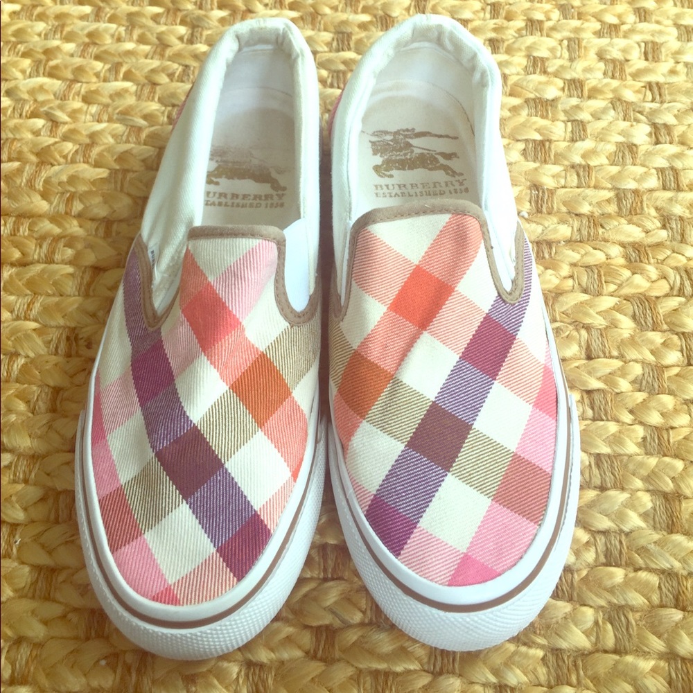 Burberry Canvas Check Slip-on Trainers