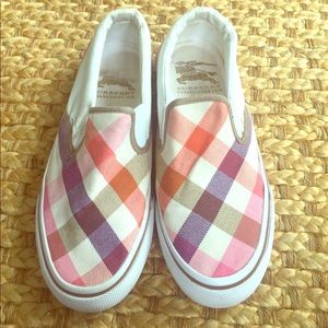 Burberry Canvas Check Slip-on Trainers