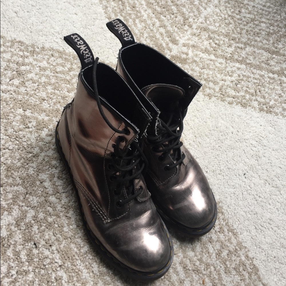 Silver Dr. Martens