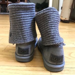 Knit UGG Boot worn 2 ways