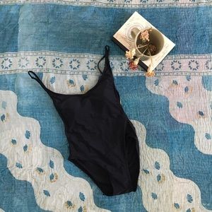 Black One Piece Swimsuit