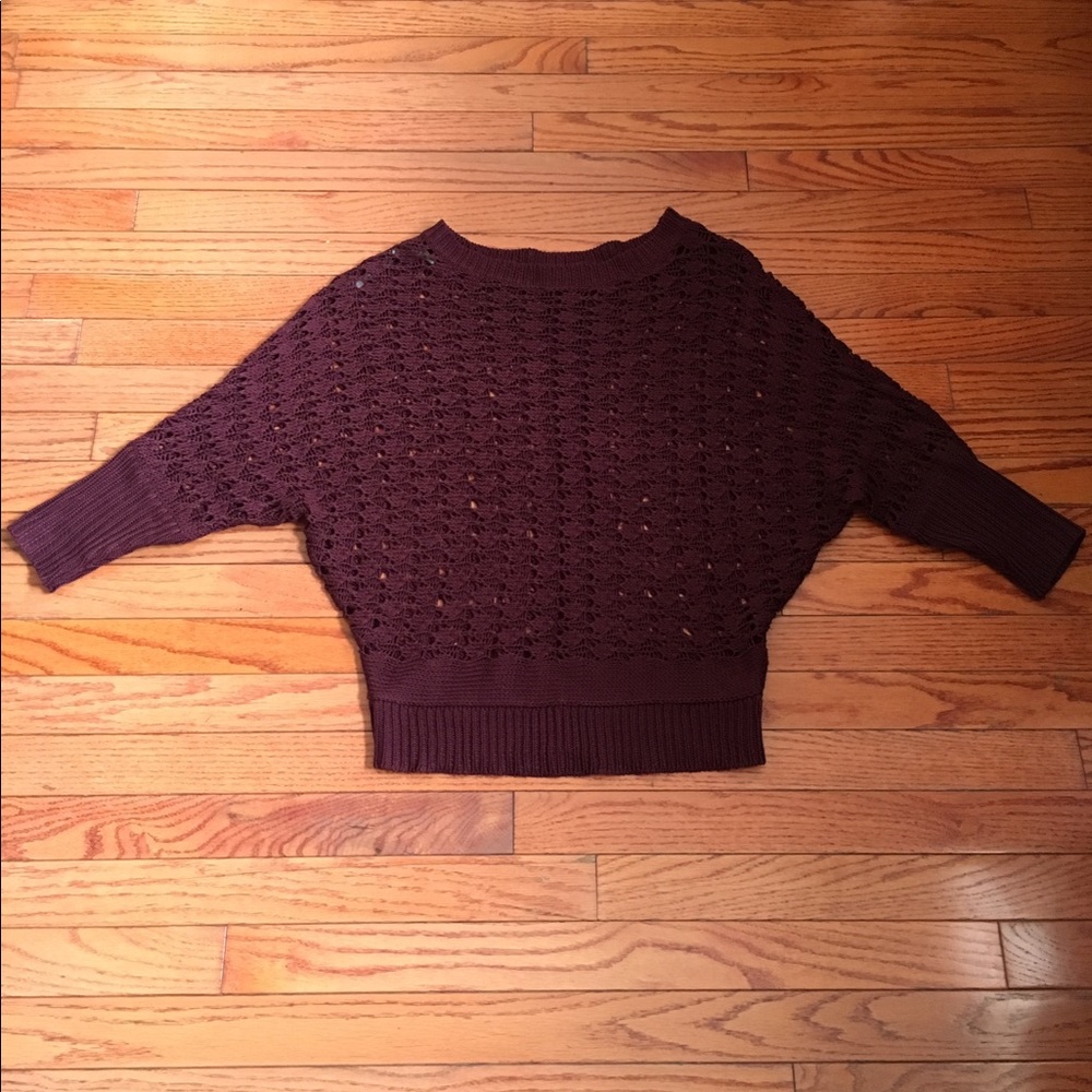Allen B crochet sweater