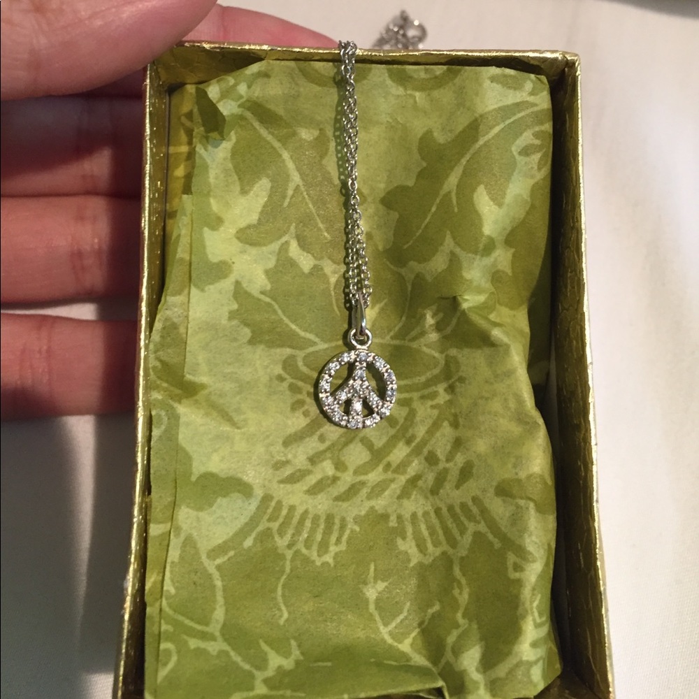 peace sign necklace