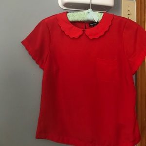 Warehouse Scalloped Edges Top