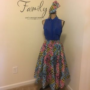 Custom-made African Skirt