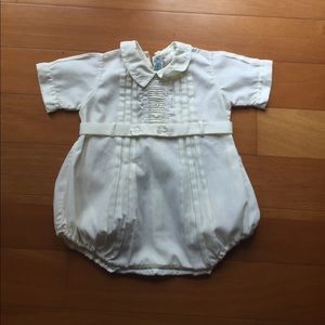 Vintage Feltman Bros. Outfit. Pale Yellow. 3-6m.
