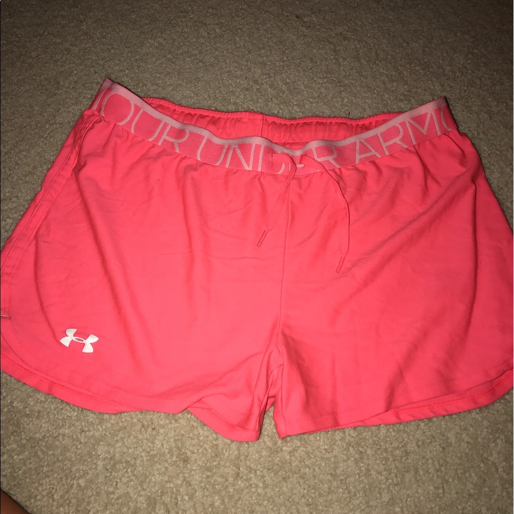 Under armour hot pink shorts