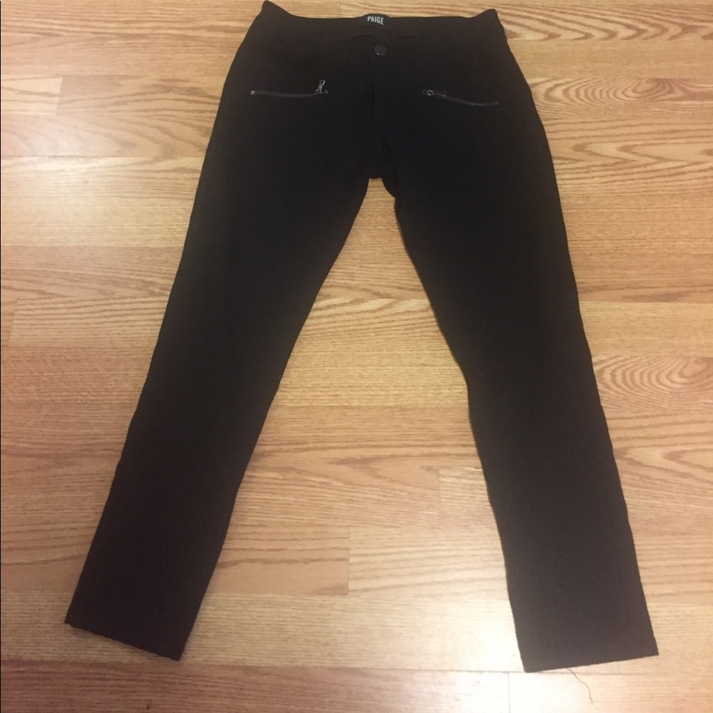 Size W 28 black Paige jeggings