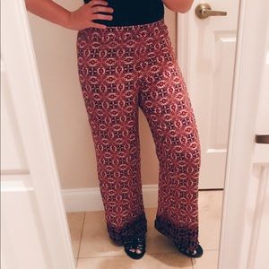 Red Boho Pants