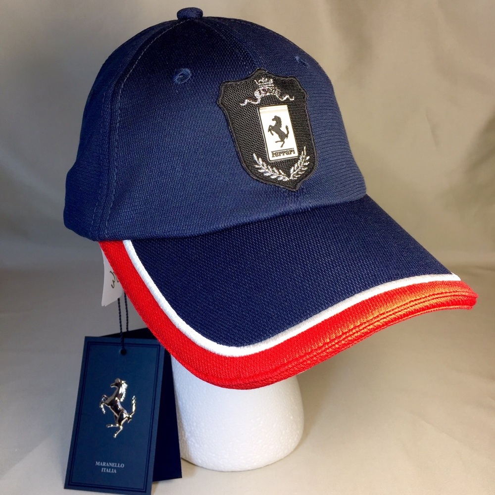 ❤️ sold ❤️ Ferrari prancing horse baseball hat cap blue Men's