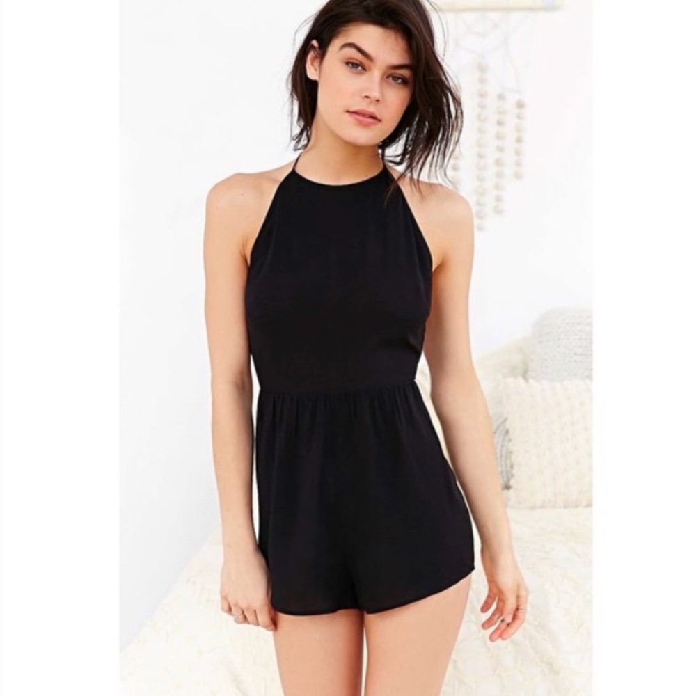 Out From Under Savannah high-neck backless romper