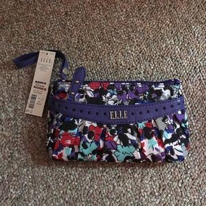 ELLE Floral Wristlet