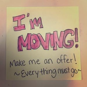Moving sale!! Reasonable offers accepted!! :)