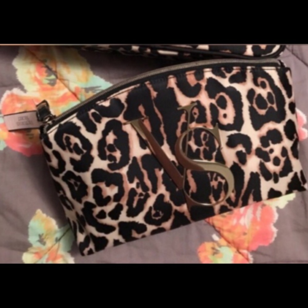 VS cheetah makeup bag