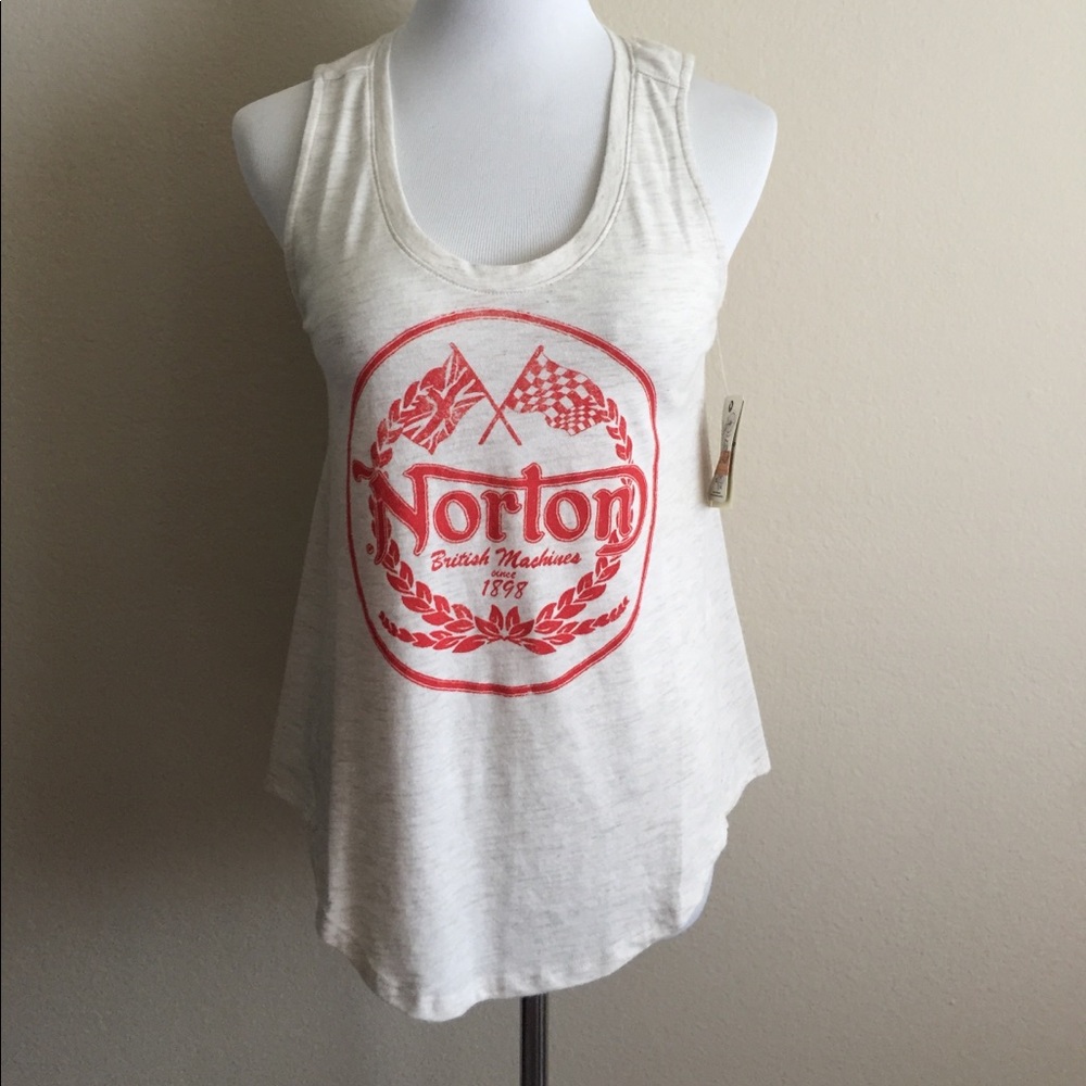 Norton British machines lucky brand tank top