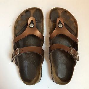 Birkenstock Papillio Copper Strappy Sandal 39