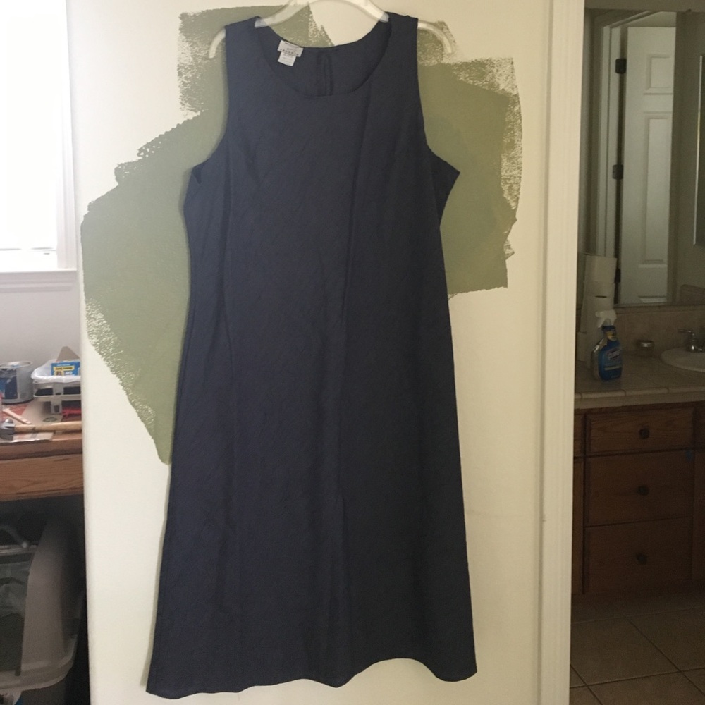 Blue crepe like dress