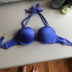 Victoria's Secret blue bombshell swimsuit top NWOT