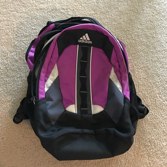 adidas Bags Purple Adidas Backpack Poshmark