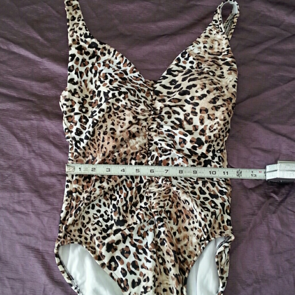 1 Pc Bathing Suit Leopard Print, Small, 4-6, NWT
