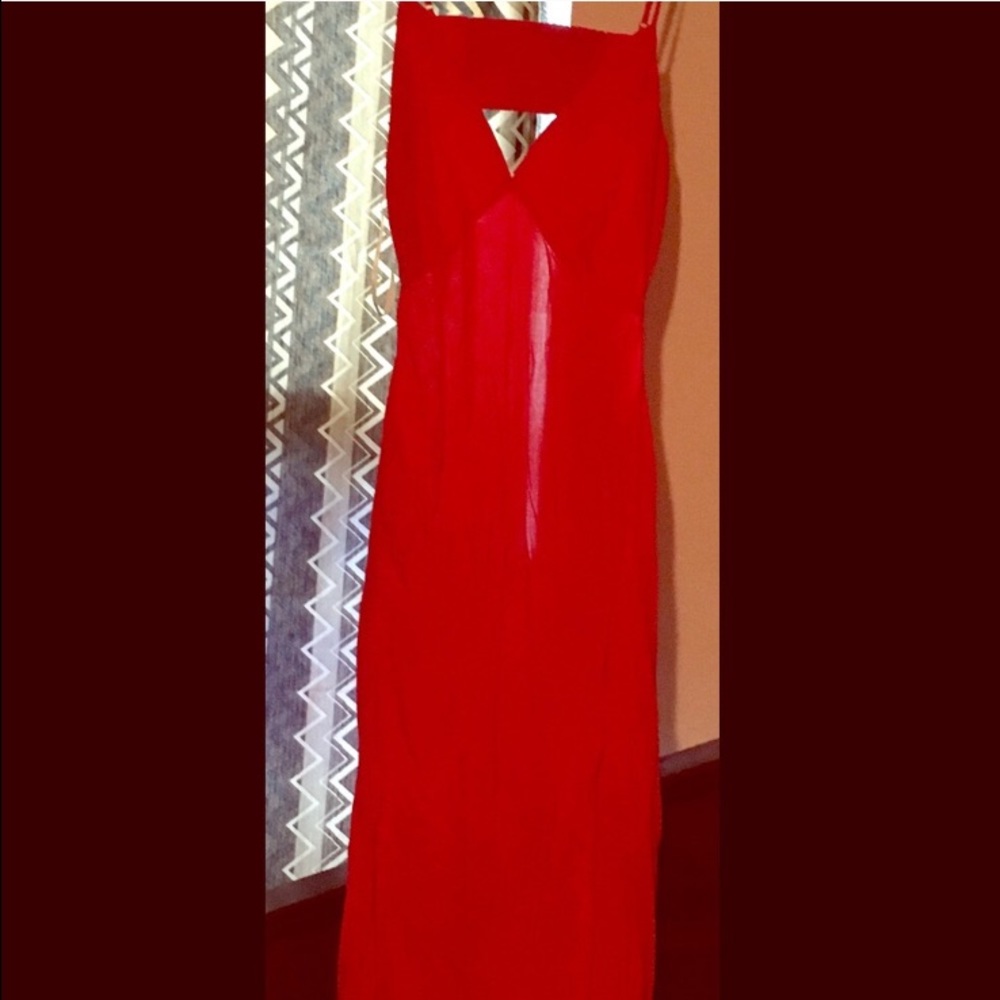 Red Forever 21 Maxi Dress
