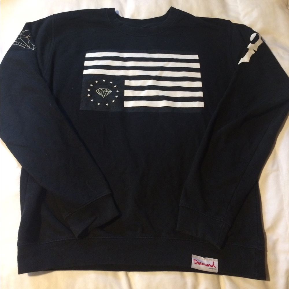 Diamond supply co black sweatshirt