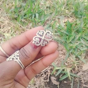 James Avery Adorned Hearts ring sz 5