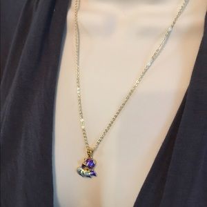 Cloisonné enamel carp goldfish pendant and chain