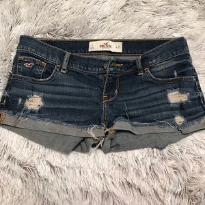 Denim Hollister ripped shorts