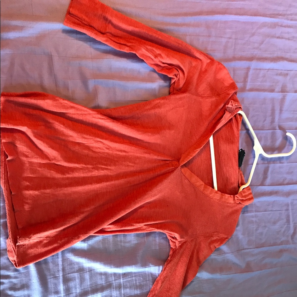 Coral long sleeved shirt