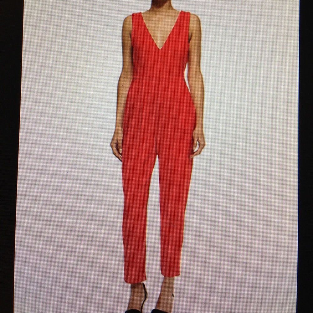 French Connection Marie Red Jump Suit