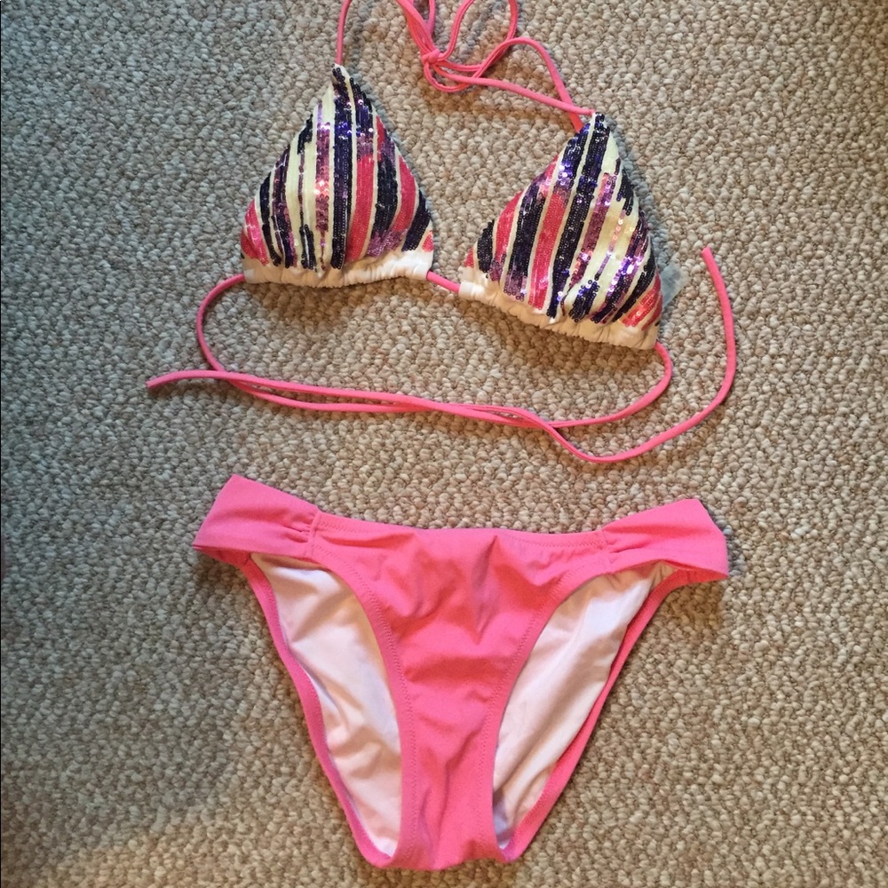 Victoria secret sequin bathing suit