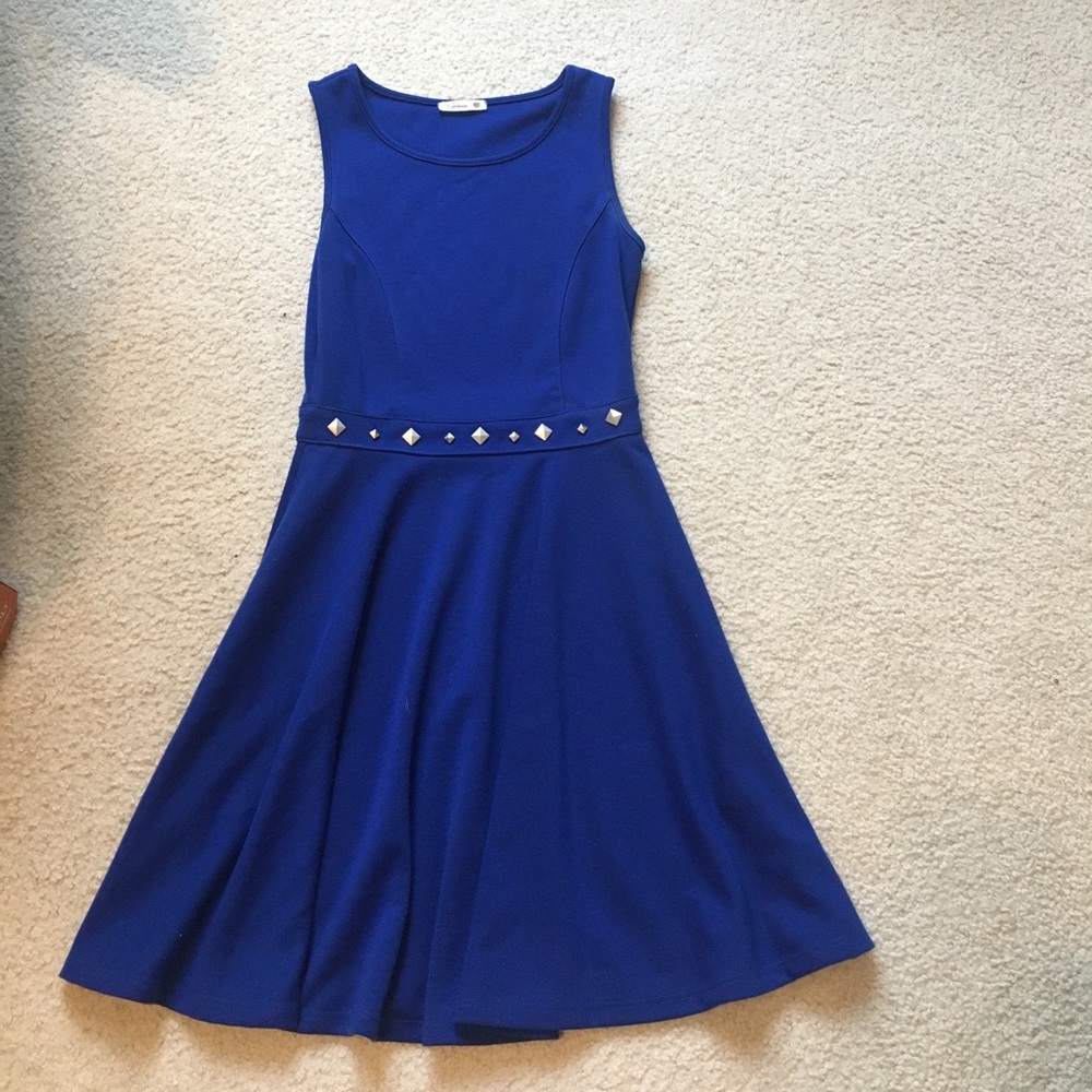 Cobalt a-line dress