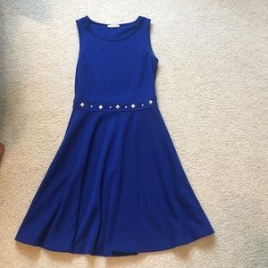 Cobalt a-line dress