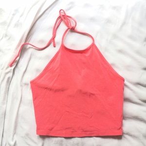 Hot pink crop top