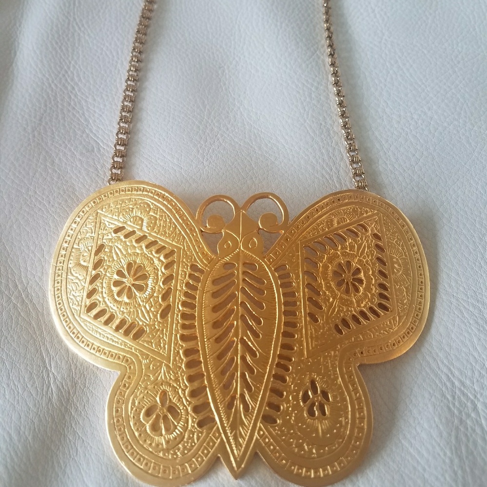 Kenneth Jay Lane Butterfly Necklace