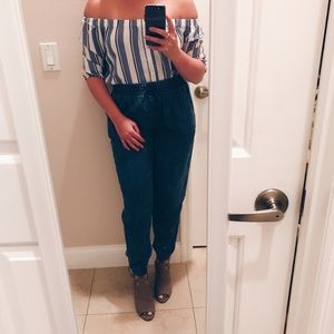 Jean joggers