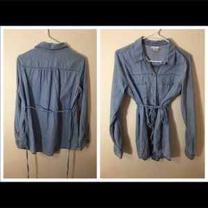 Motherhood Maternity chambray shirt