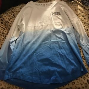 Long sleeve ombré PINK crew