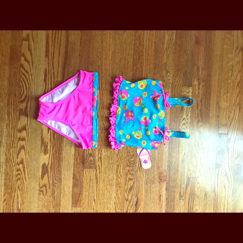 Multi- colored Kids New with tags swim suit.