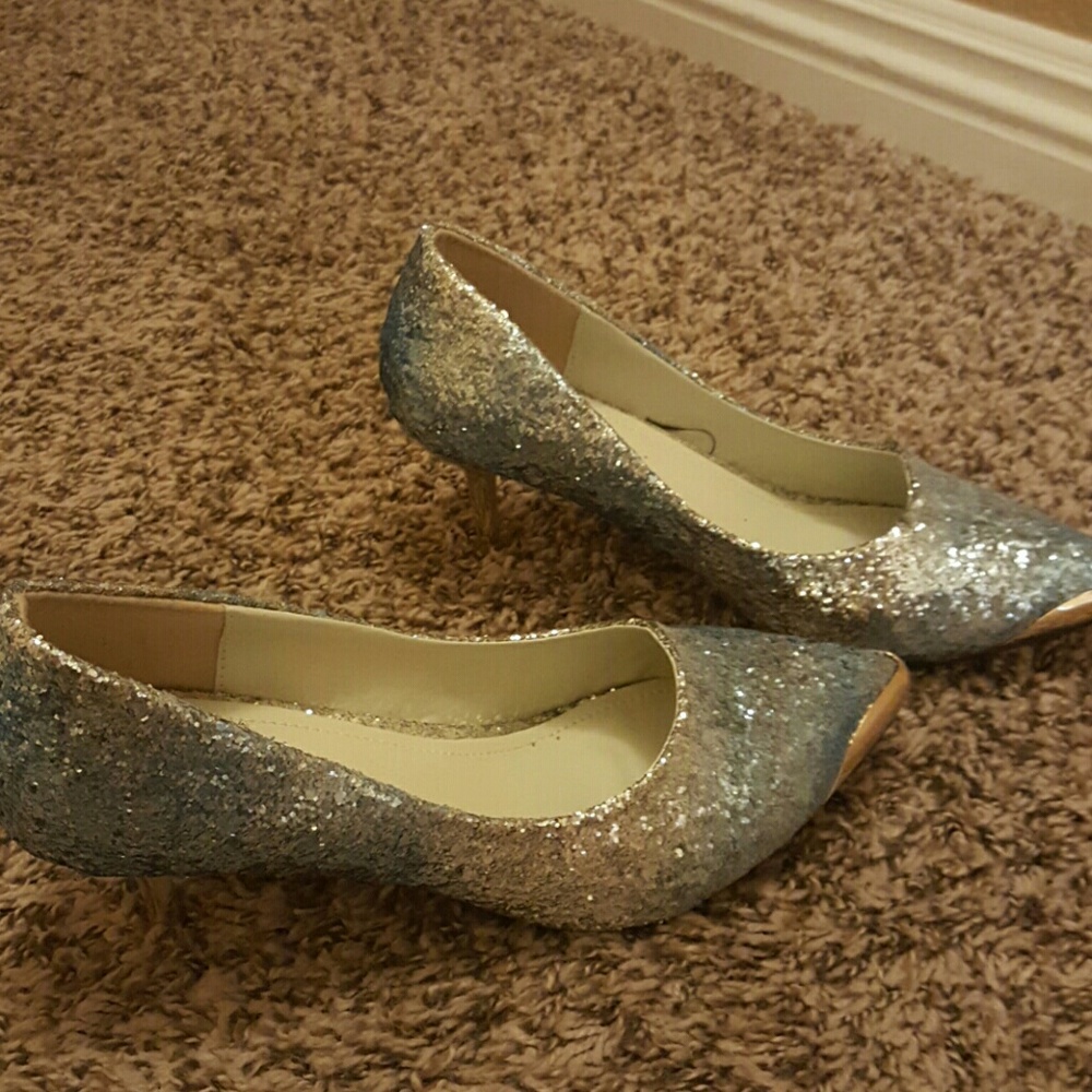 Kitten heel high heels