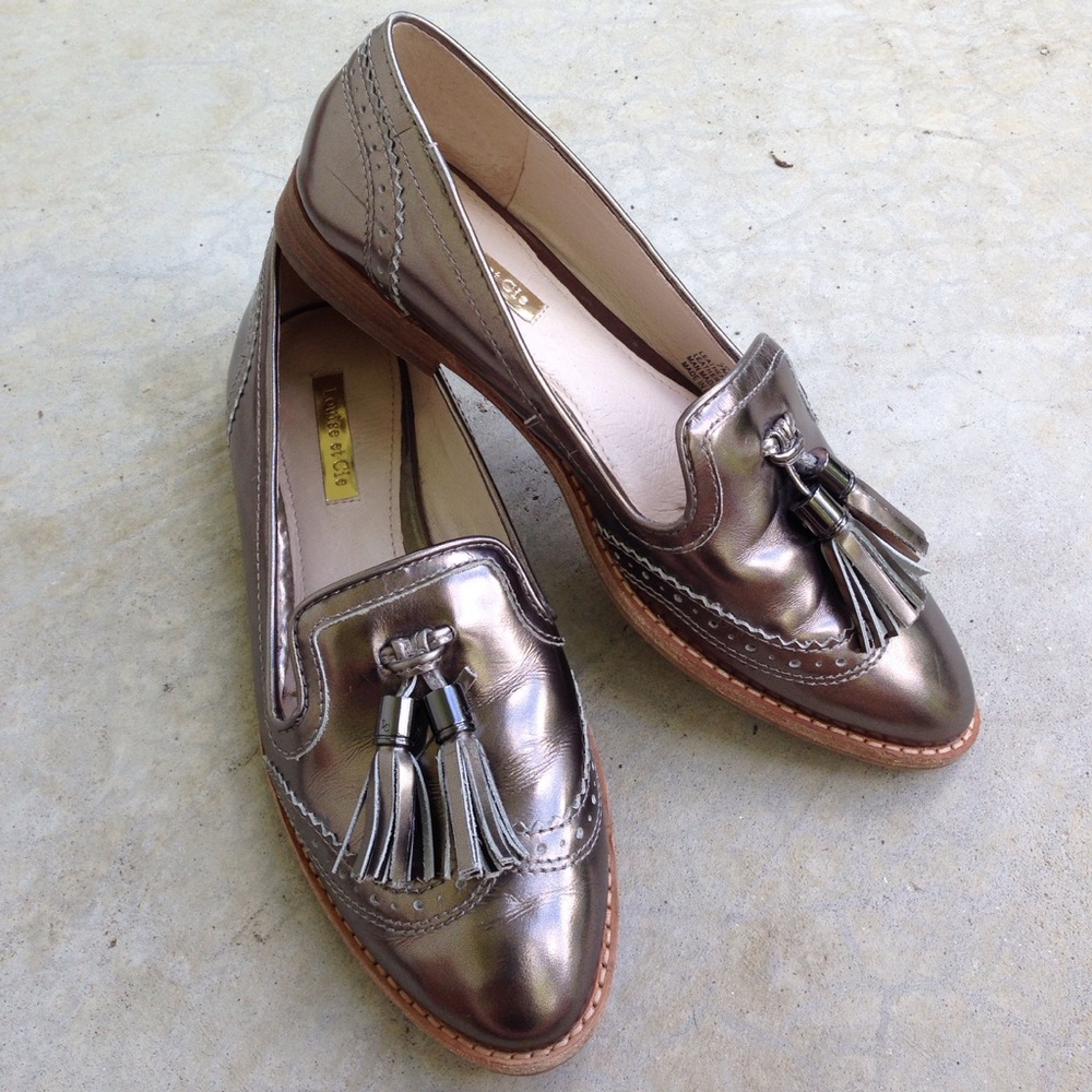 💸SOLD💸Louise et Cie Joey Metallic tassel flats - Picture 3 of 8