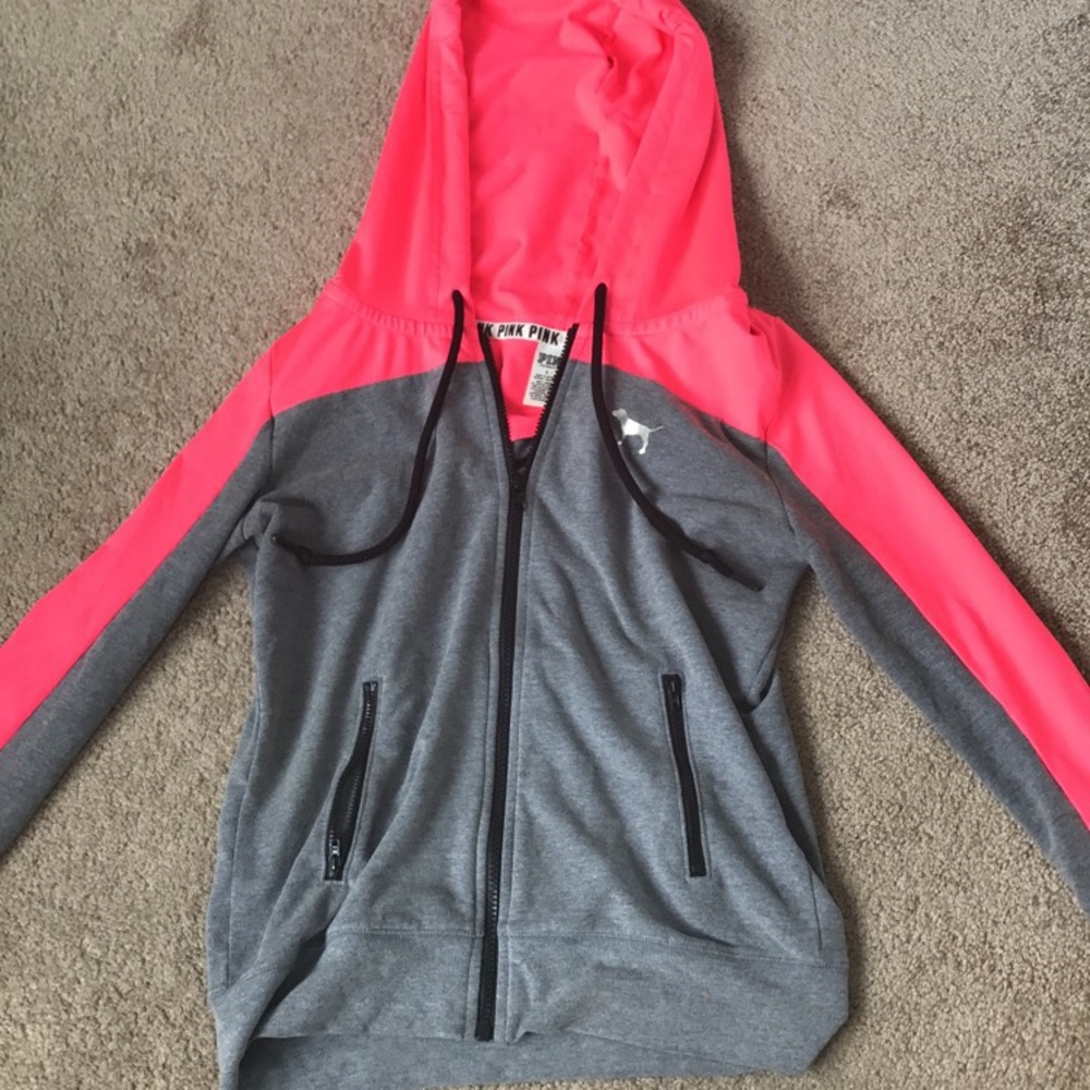 PINK zip up sweatshirt
