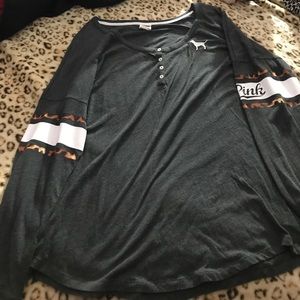 PINK long sleeve shirt.